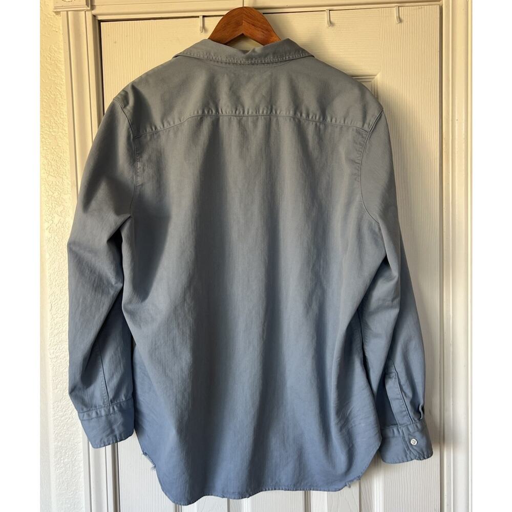 Frank & Eileen The Eileen Light Denim Blue Cotton Relaxed Button Down Shirt XL - Picture 3 of 9
